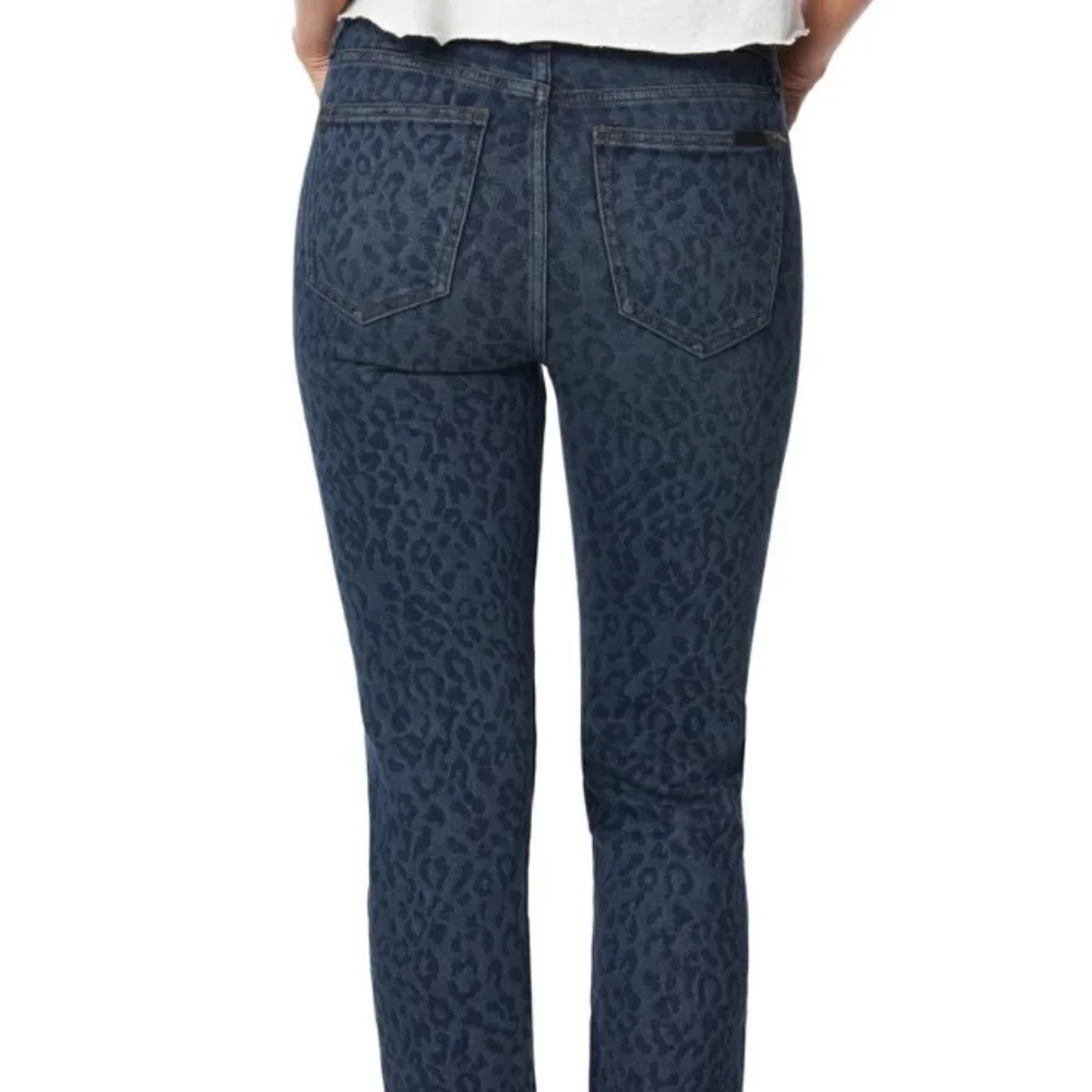Joe's Jeans-The Milla Slim Straight Blue Cheetah Jeans (NIP) - Picture 5 of 6
